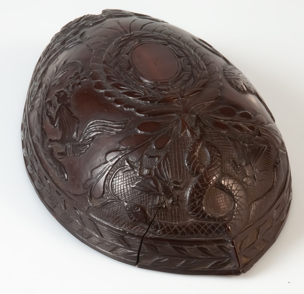 Half Corozo Nut With Naturalist Design Escutcheon-photo-5