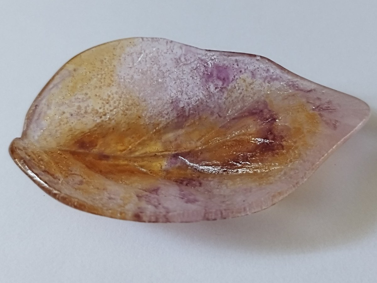 Coupe baguier en pâte de verre Daum France