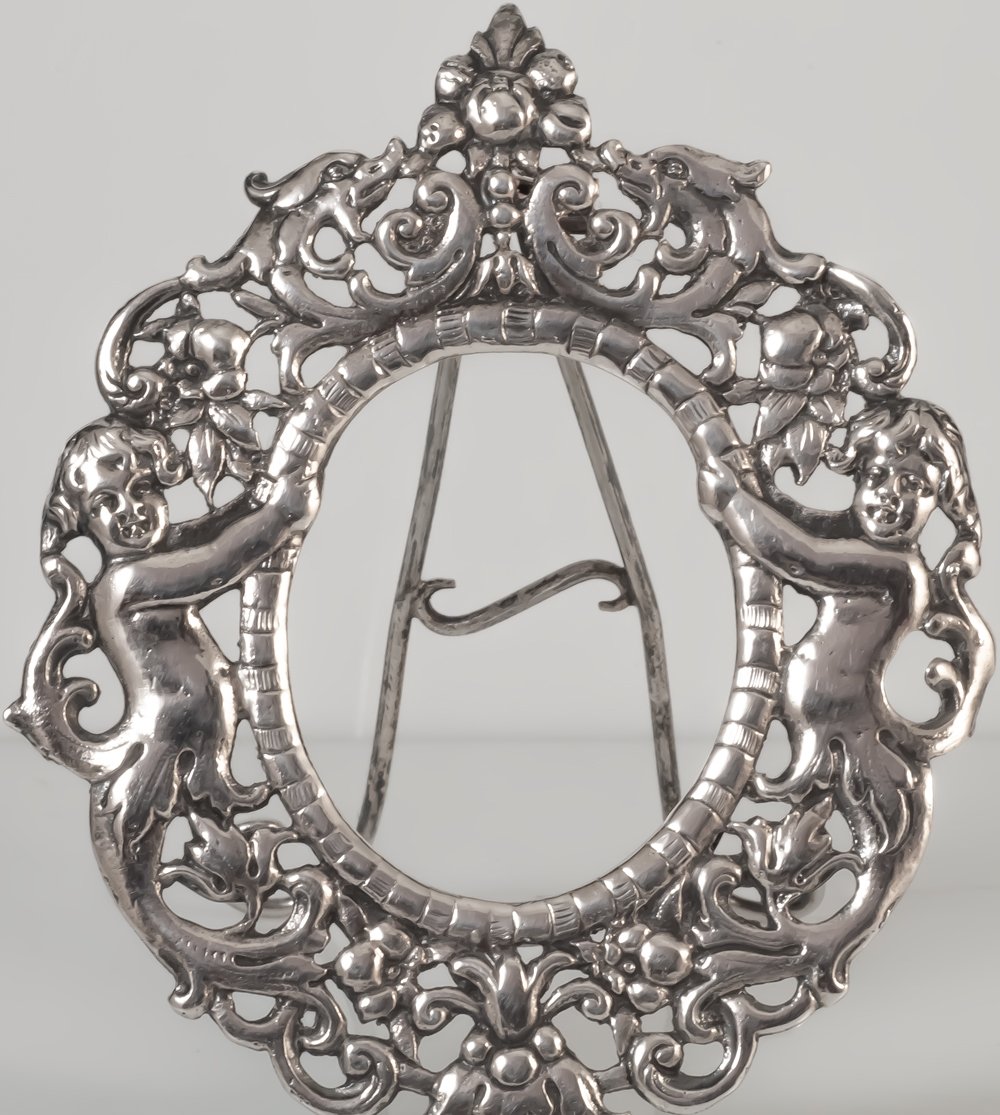 Baroque Photo Frame With Silver Putti-photo-3