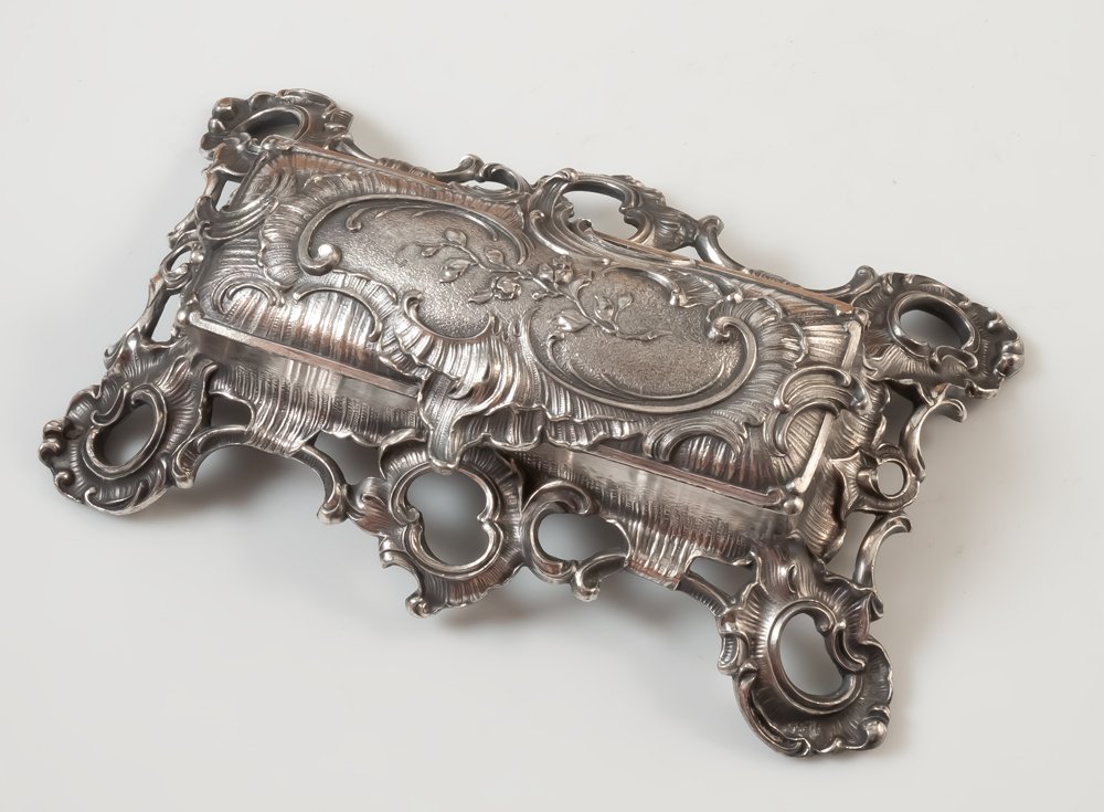 Wmf Large Rocaille Stamp Box