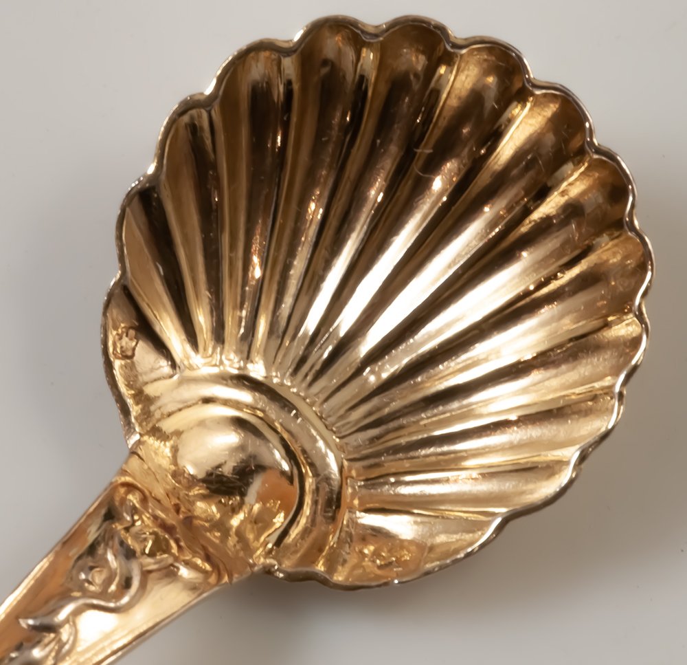 Long Silver-plated Salt/seasoning/mustard Spoon-photo-2