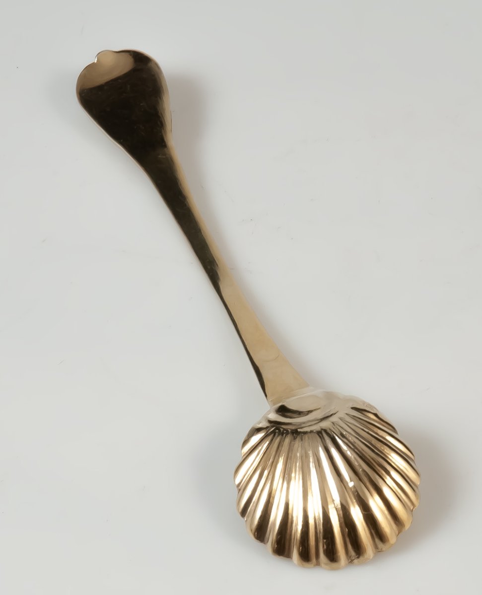 Long Silver-plated Salt/seasoning/mustard Spoon-photo-1