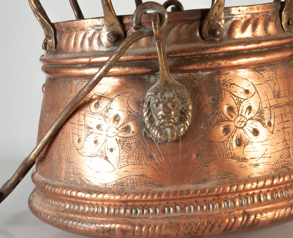 18th-century Copper Spider-shaped Bed Warmer-photo-1