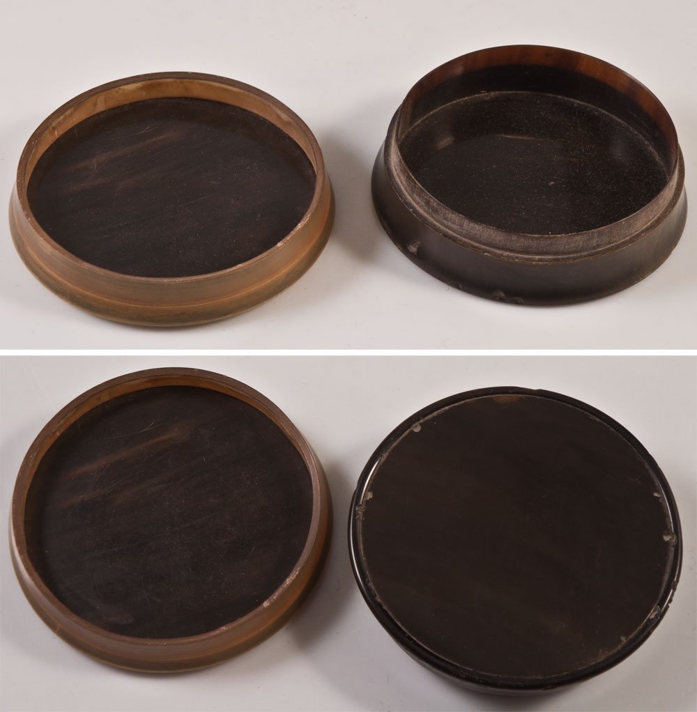 Miniature Horn Box Portrait Of Bearded Man-photo-3