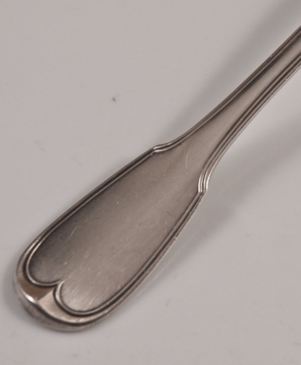 18th Century Sterling Silver Sugar Spoon-photo-4