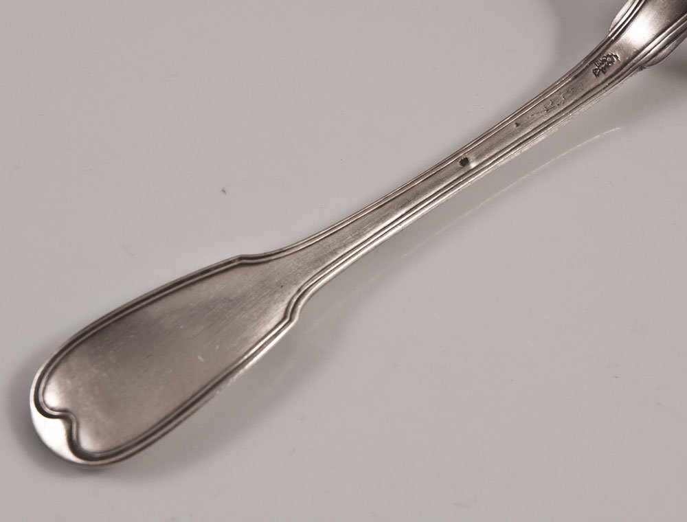 18th Century Sterling Silver Sugar Spoon-photo-1