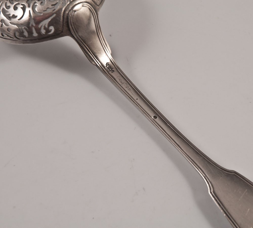 18th Century Sterling Silver Sugar Spoon-photo-2