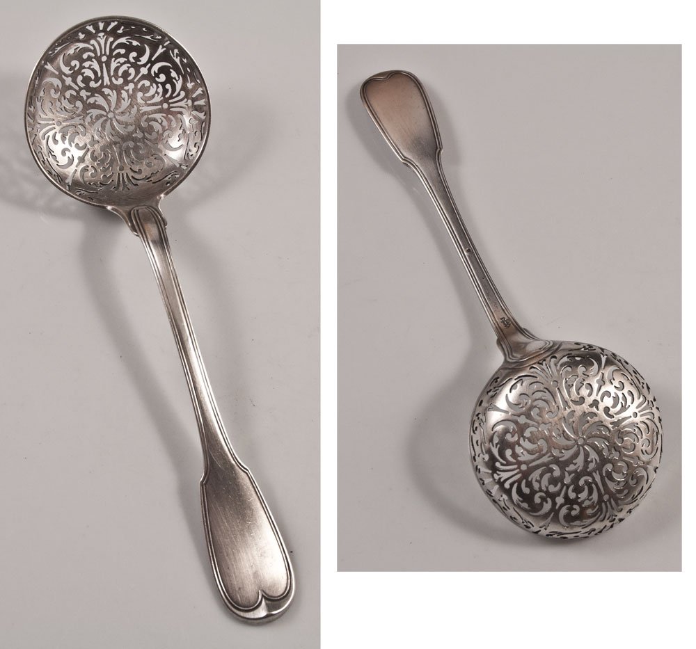 18th Century Sterling Silver Sugar Spoon-photo-4