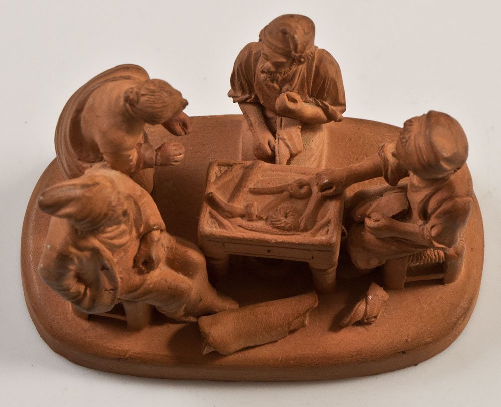 Les Artisans Cobonniers Groupe Santon Terracotta Giuseppe Grasso-photo-3