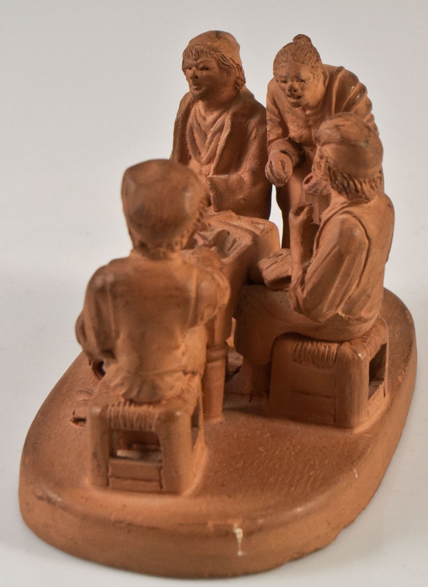 Les Artisans Cobonniers Groupe Santon Terracotta Giuseppe Grasso-photo-1