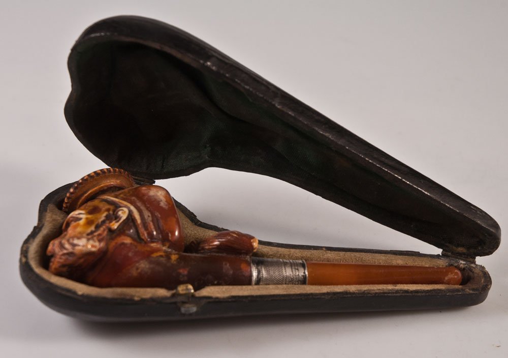 Orientalist Meerschaum Smoking Cigarette Pipe-photo-3