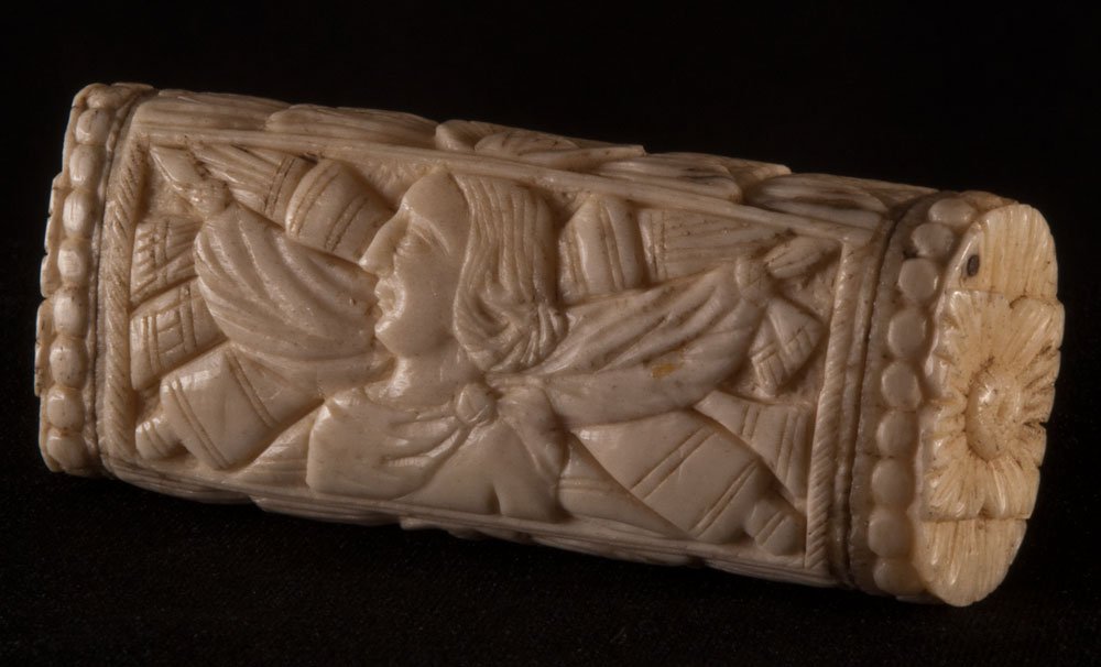 Eighteenth-century Snuffbox In Bone Pontoon Work-photo-2