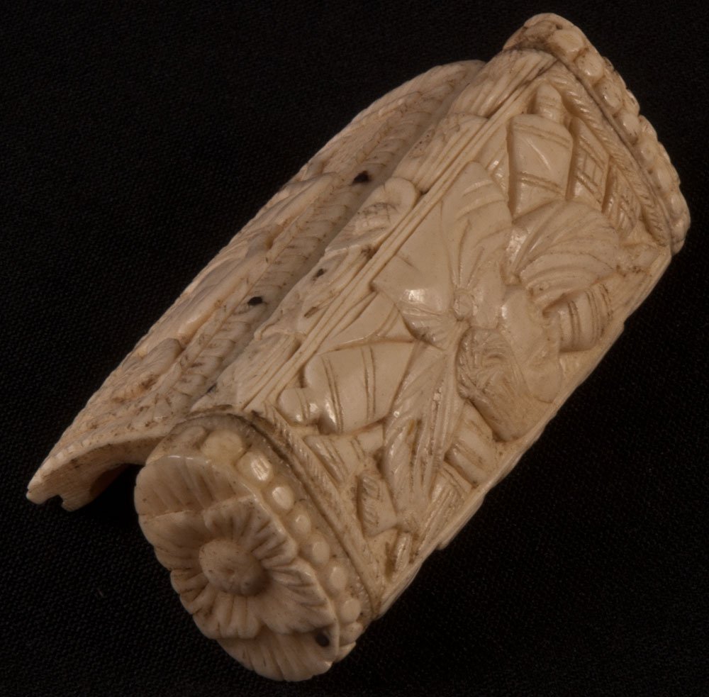 Eighteenth-century Snuffbox In Bone Pontoon Work-photo-6