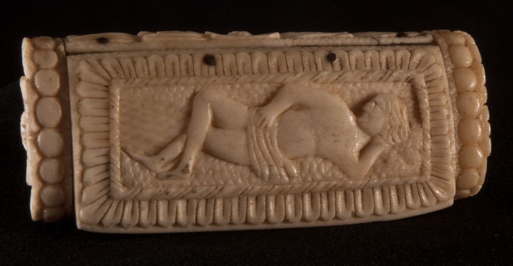 Eighteenth-century Snuffbox In Bone Pontoon Work