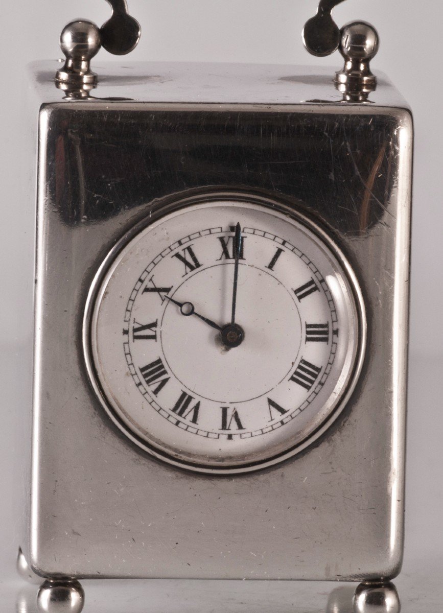 Silver Travel Clock-photo-2