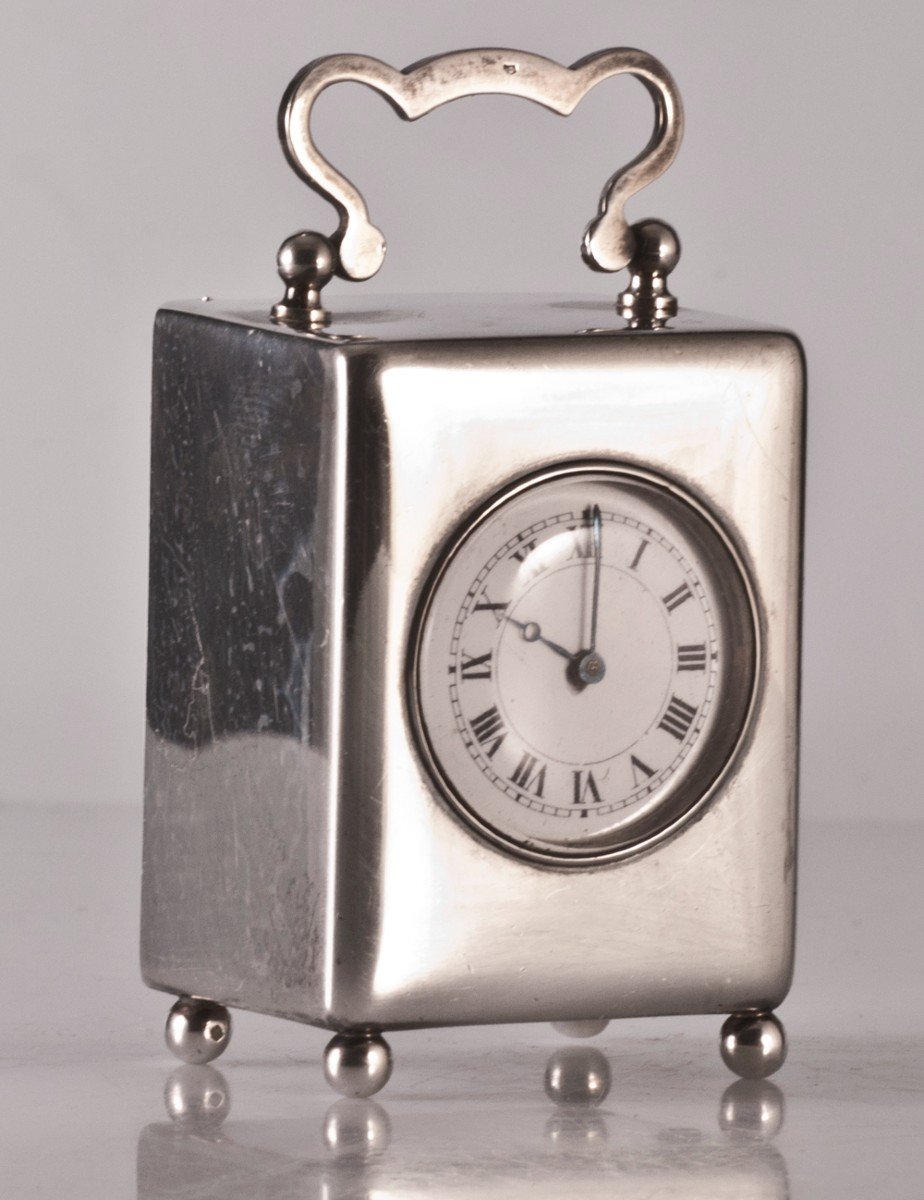 Silver Travel Clock
