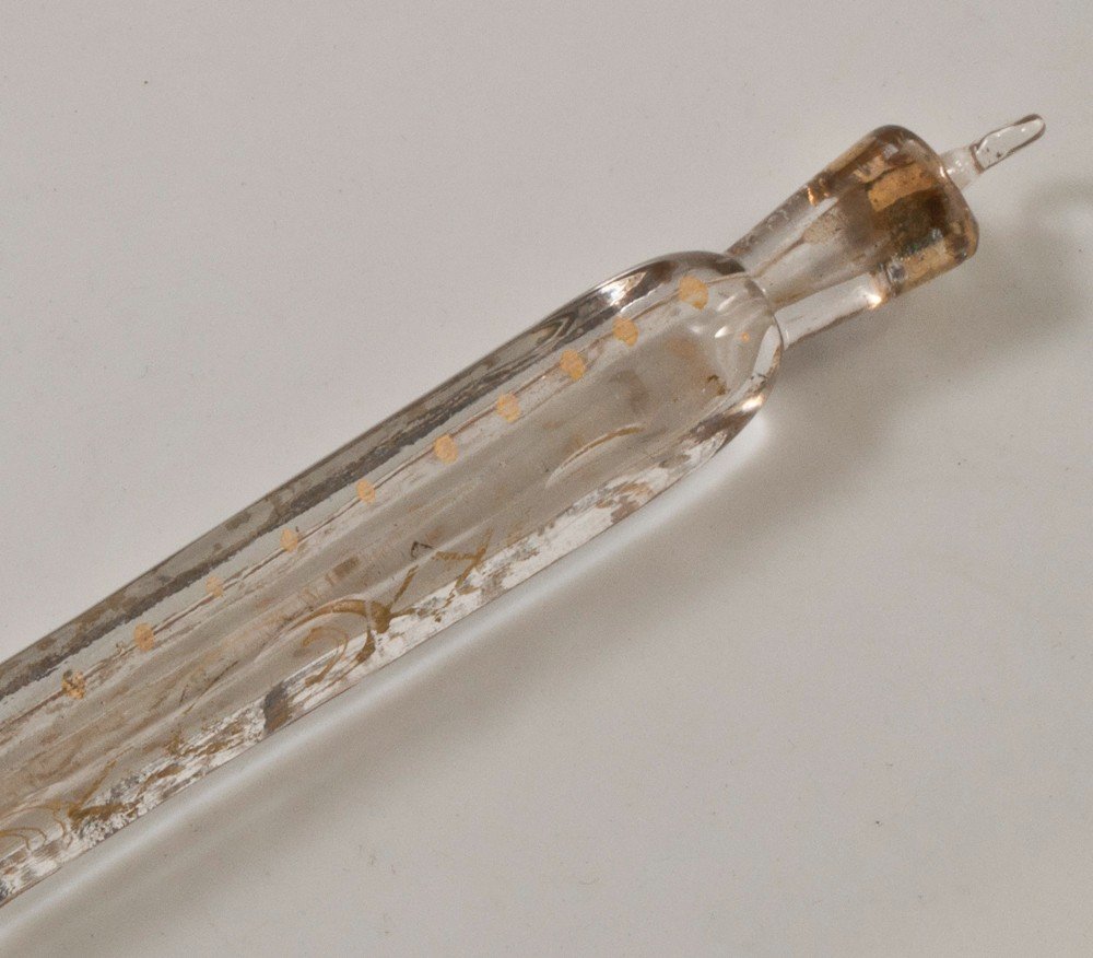 Flacon à Sels En Cristal Taillé XVIIIème -photo-3
