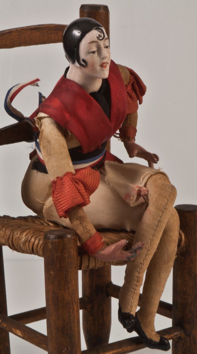 Art Deco Half Figurine Doll-photo-2
