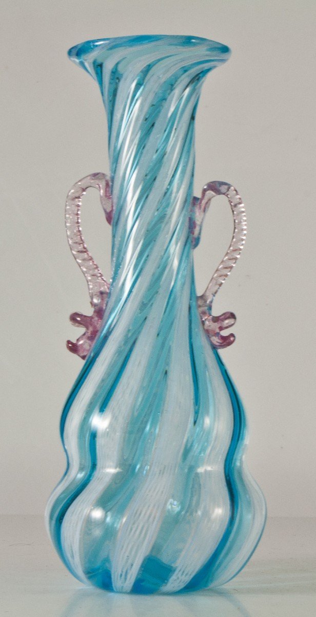 Vase En Verre Filé Murano-photo-3