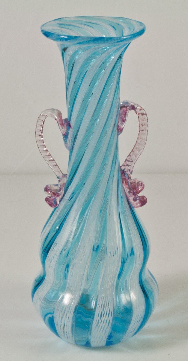 Vase En Verre Filé Murano-photo-2