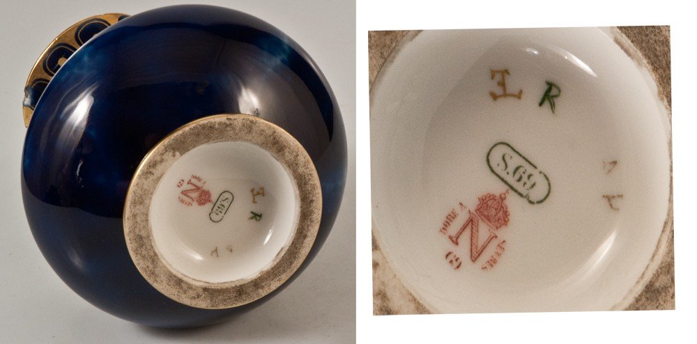 Sèvres Pichet En Porcelaine Bleu De Four 1869-photo-2