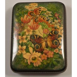 Russian Lacquer Butterfly Box