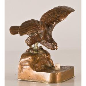 Sonnette De Service / table  En Bronze Aigle / clochette 