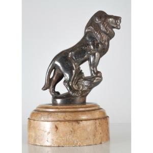 Lion Metal Mascot Frécourt France