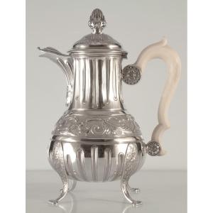 Selfish Coffee Pot, Solid Silver, Minerva Hallmark