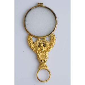 Gold Pompom Monocle / Magnifying Glass