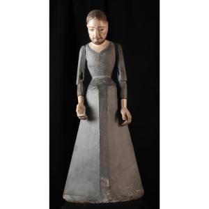 Capipote en bois et papier maché Christ Espagne Italie