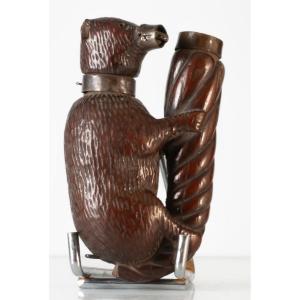 Pipe In Carved Wood