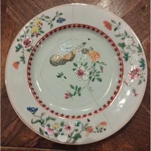Assiette en porcelaine de chine 18eme