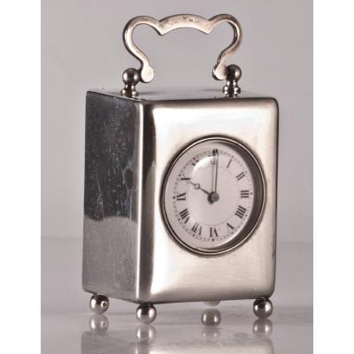 Silver Travel Clock