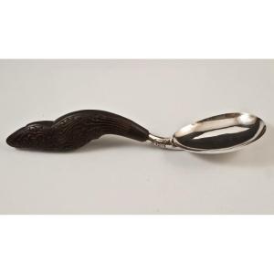 Asian Silver Rice Spoon