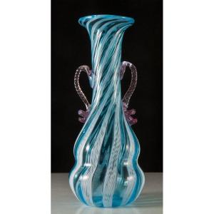 Murano Spun Glass Vase