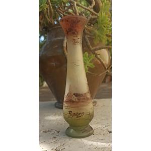 Jean-simond Peynaud Bordeaux Vase Soliflore En Verre