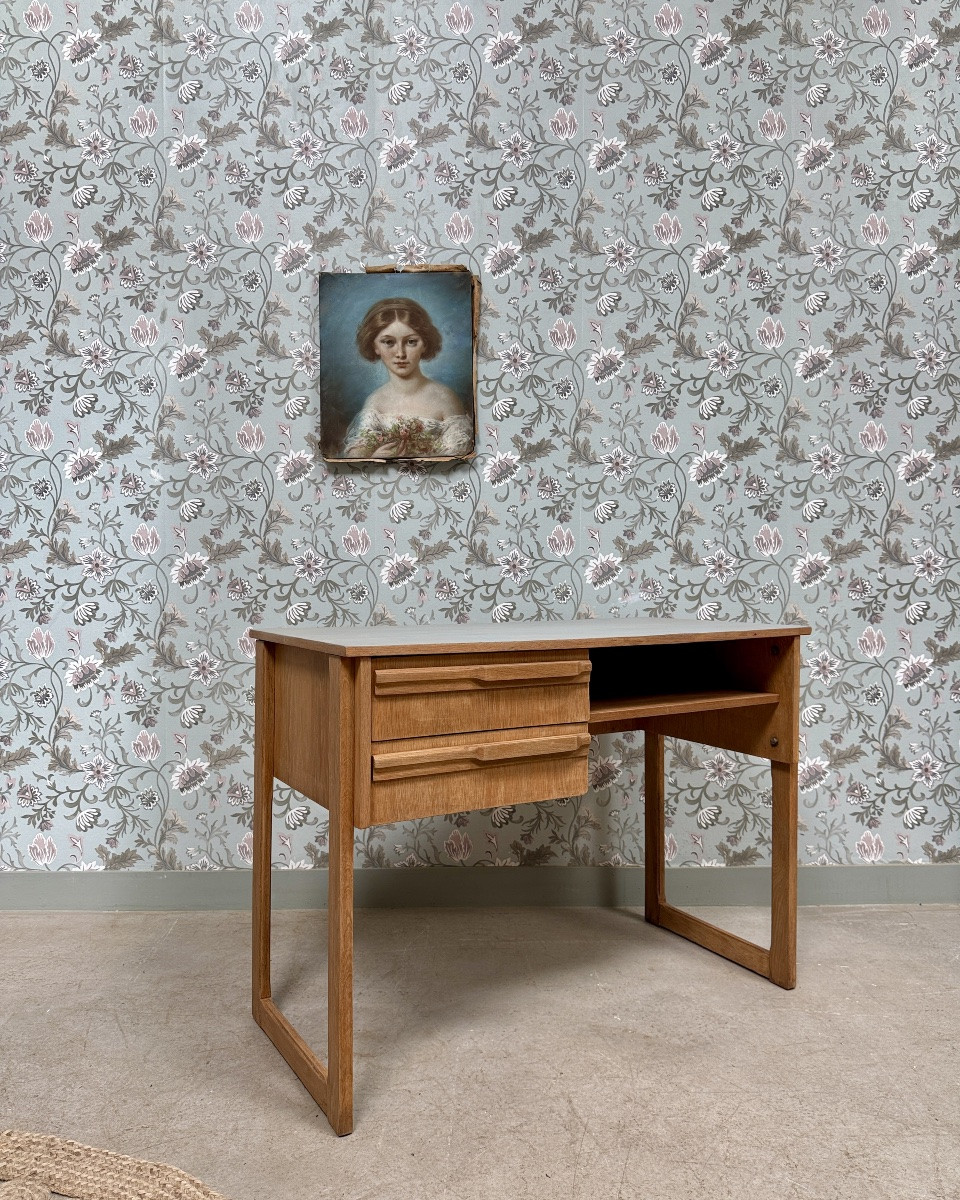 1970s Oak Desk (renovated)-photo-3