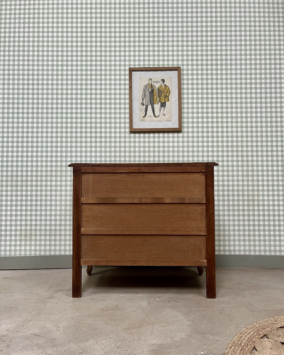 Commode Shabby Chic En Chêne (rénovée)-photo-1