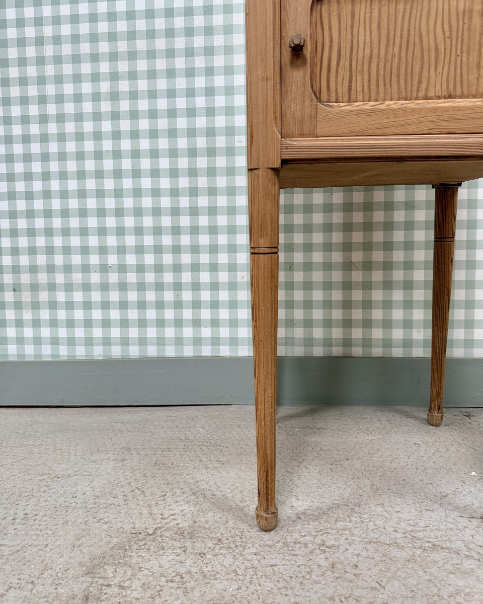 Table De Chevet Avec Plateau En Marbre (rénovée)-photo-6