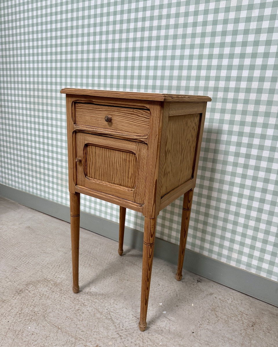 Table De Chevet Avec Plateau En Marbre (rénovée)-photo-8