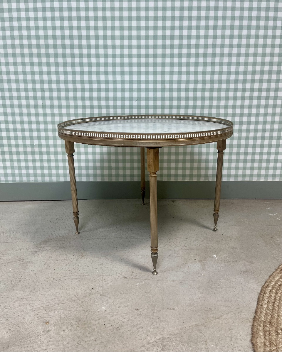 Brass And Marble Coffee Table-photo-3