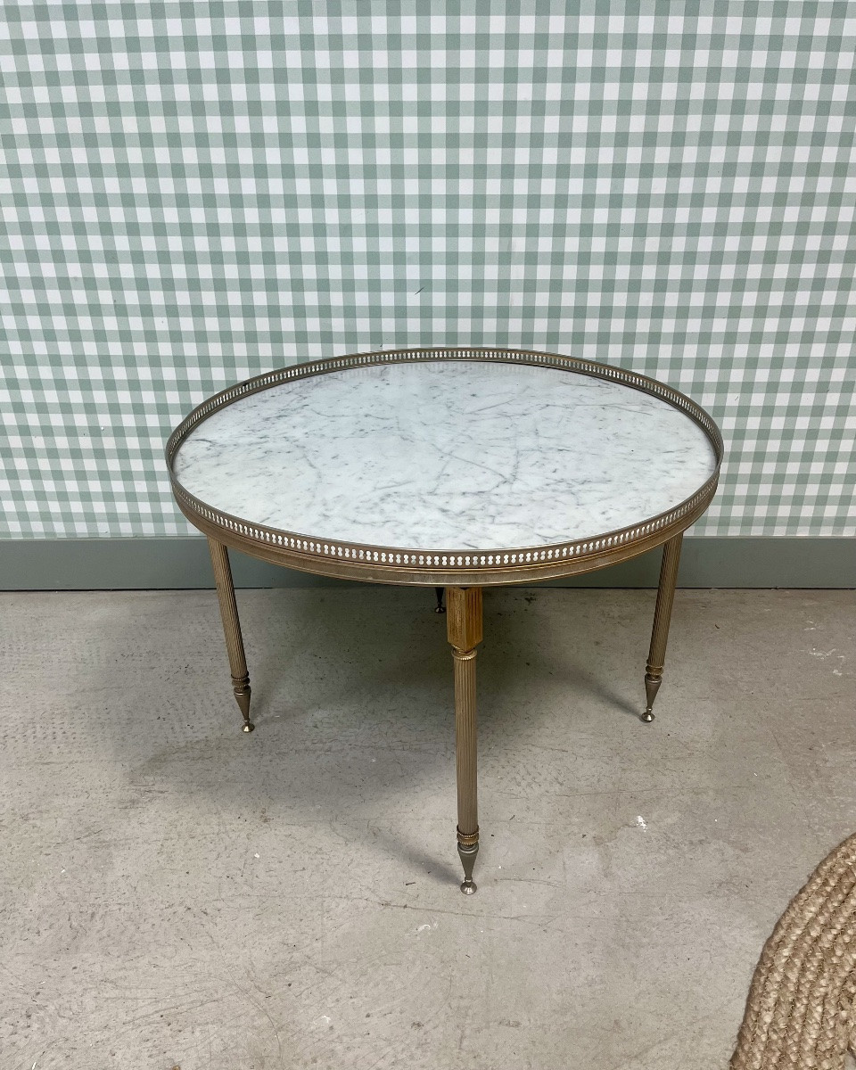 Brass And Marble Coffee Table-photo-4