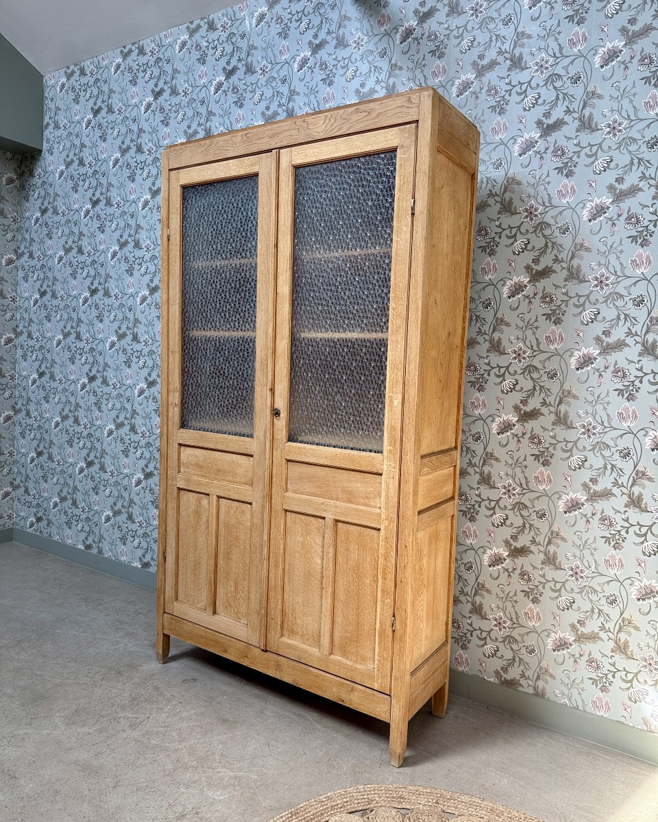 Large Parisian Glass Wardrobe (renovated)-photo-4