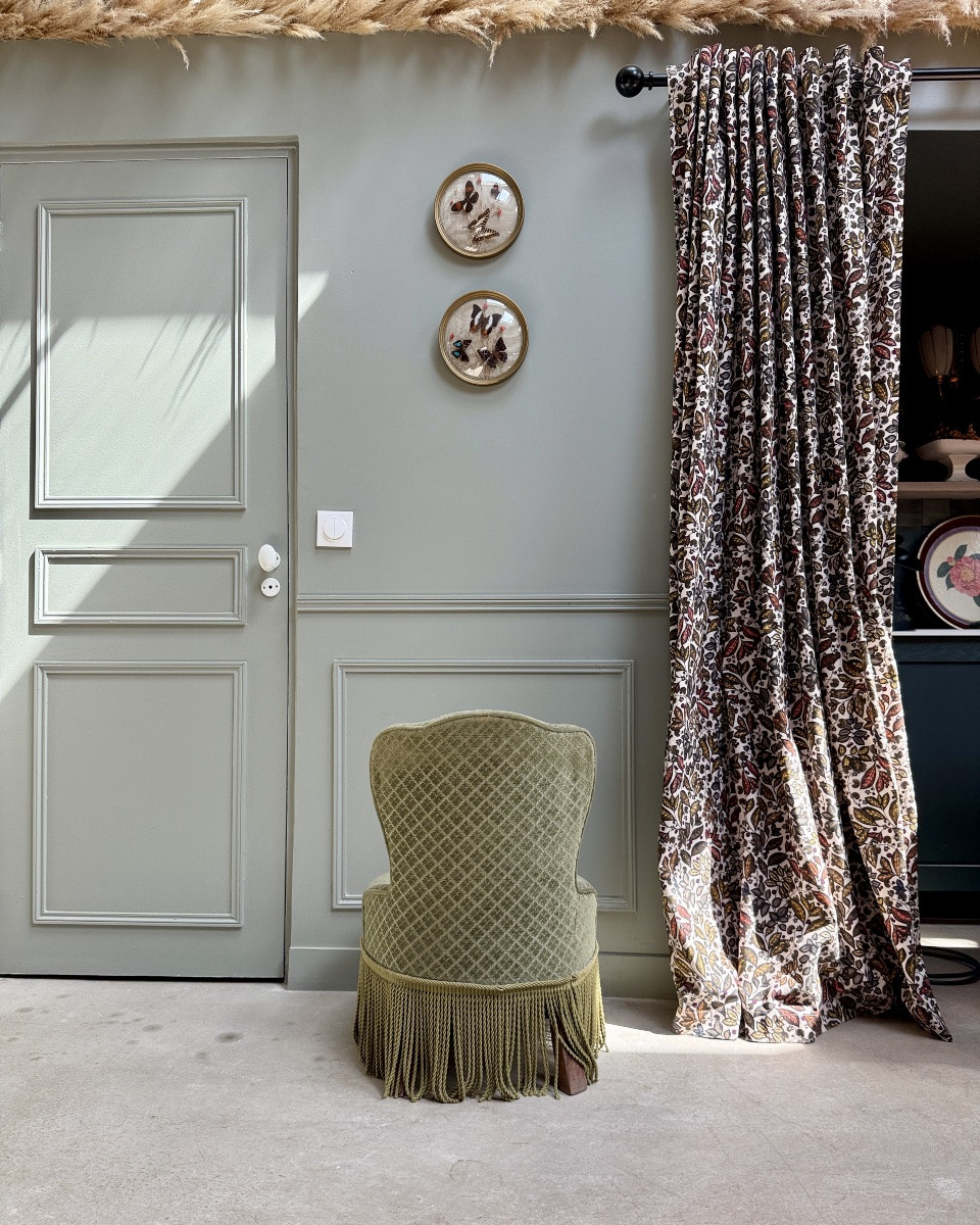 Green Velvet Toad Chair-photo-4