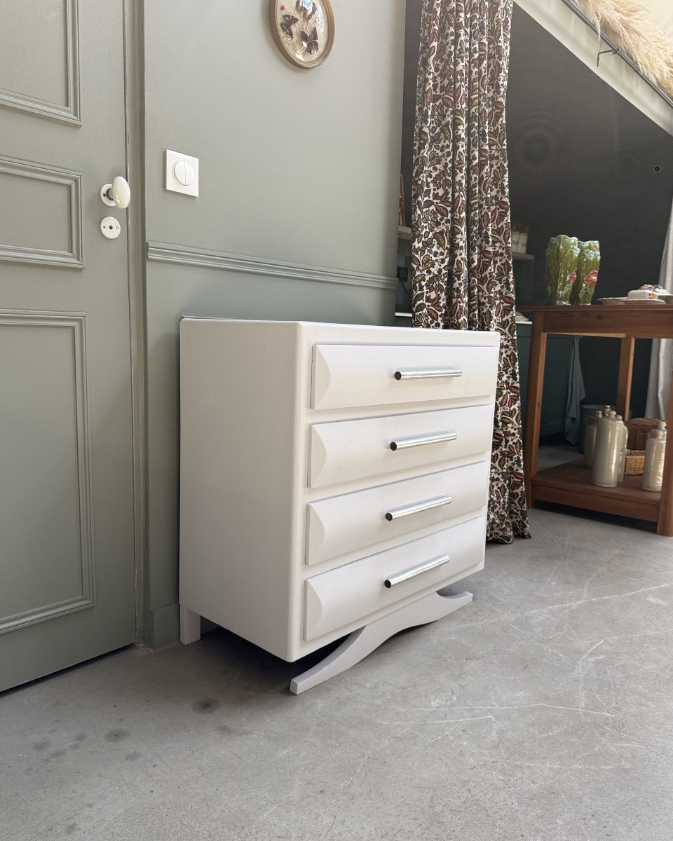Renovated Art Deco Chest Of Drawers -photo-4