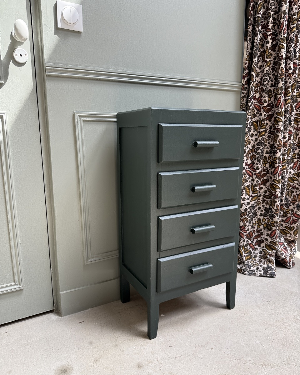 Small Vintage Chest Of Drawers (renovated)-photo-4
