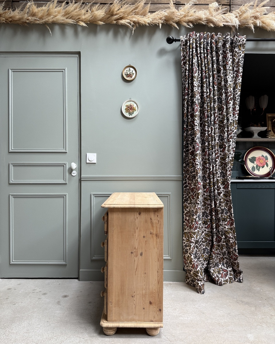 English Pine Chest Of Drawers-photo-1