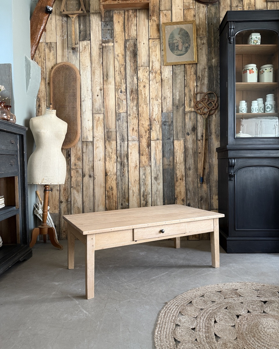 Large Farmhouse Coffee Table (refurbished)-photo-2