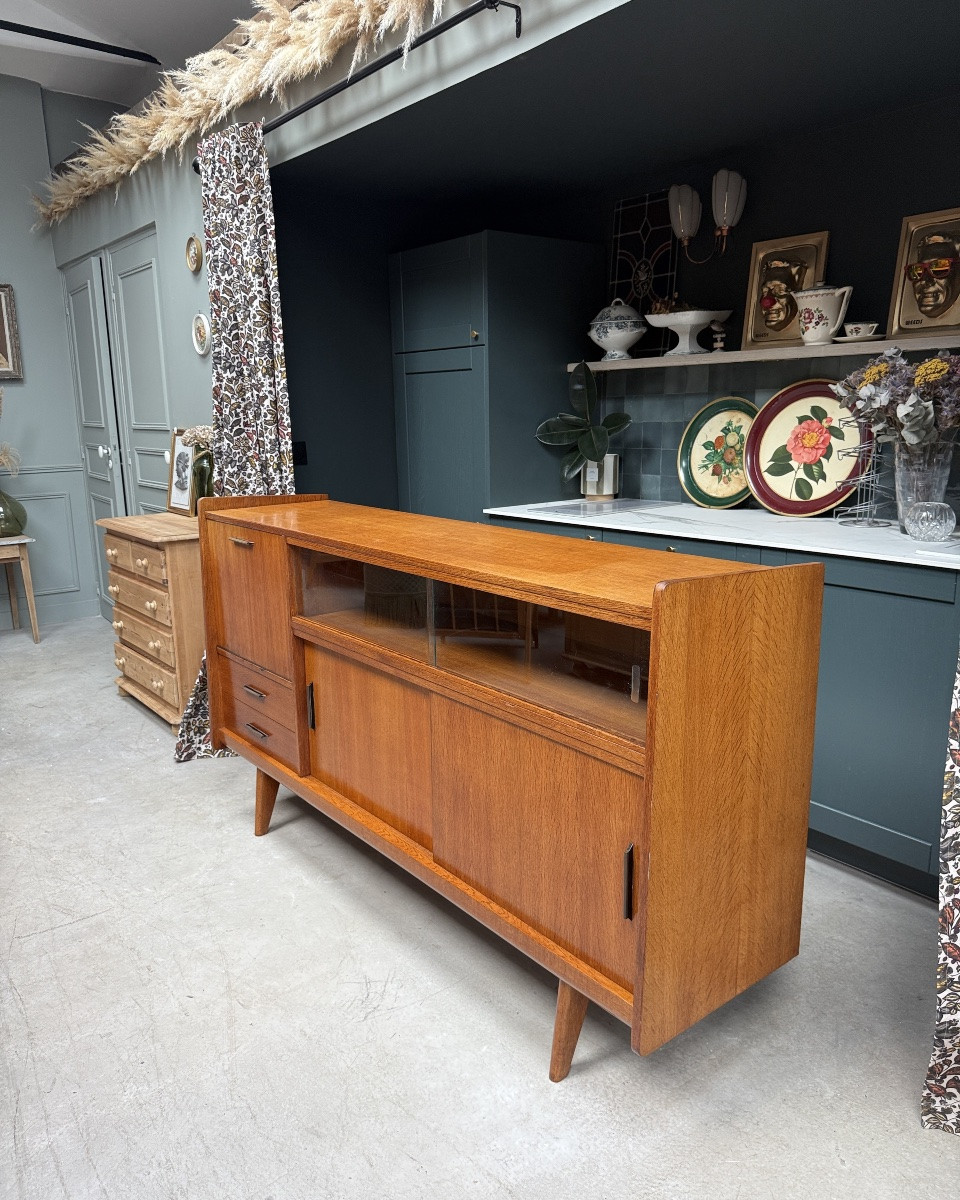 Enfilade scandinave en chêne -photo-2